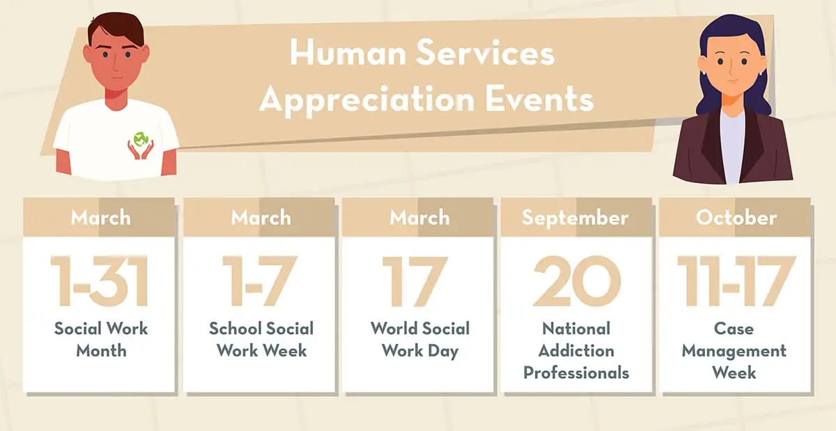 Healthcare appreciation holidays calendar