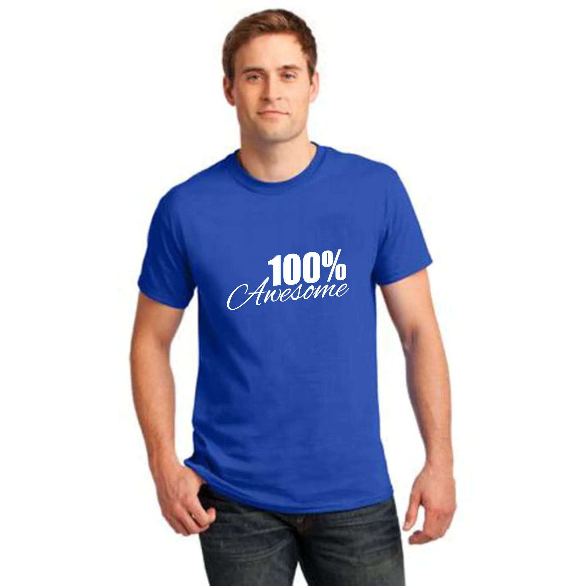 Blue heathered t-shirt