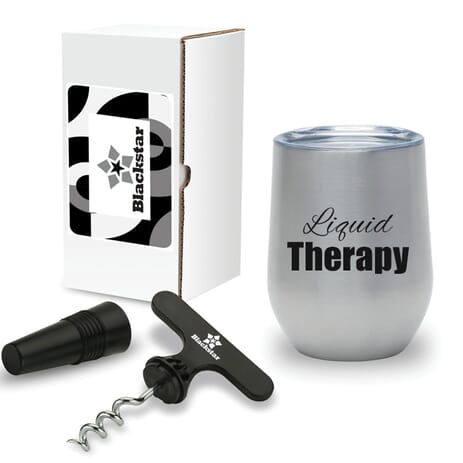 Wine kit with funny wine saying