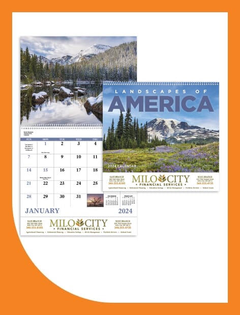 20. 2023 Landscapes of America Spiral Calendar