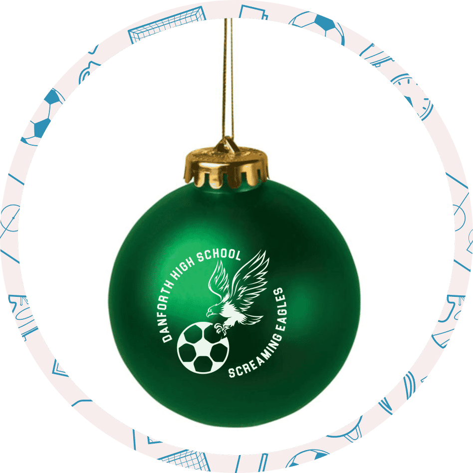Custom Soccer Ornament with Team Name