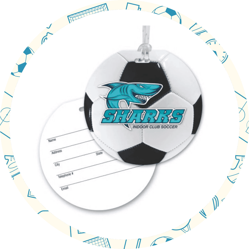 Soccer Luggage Tags