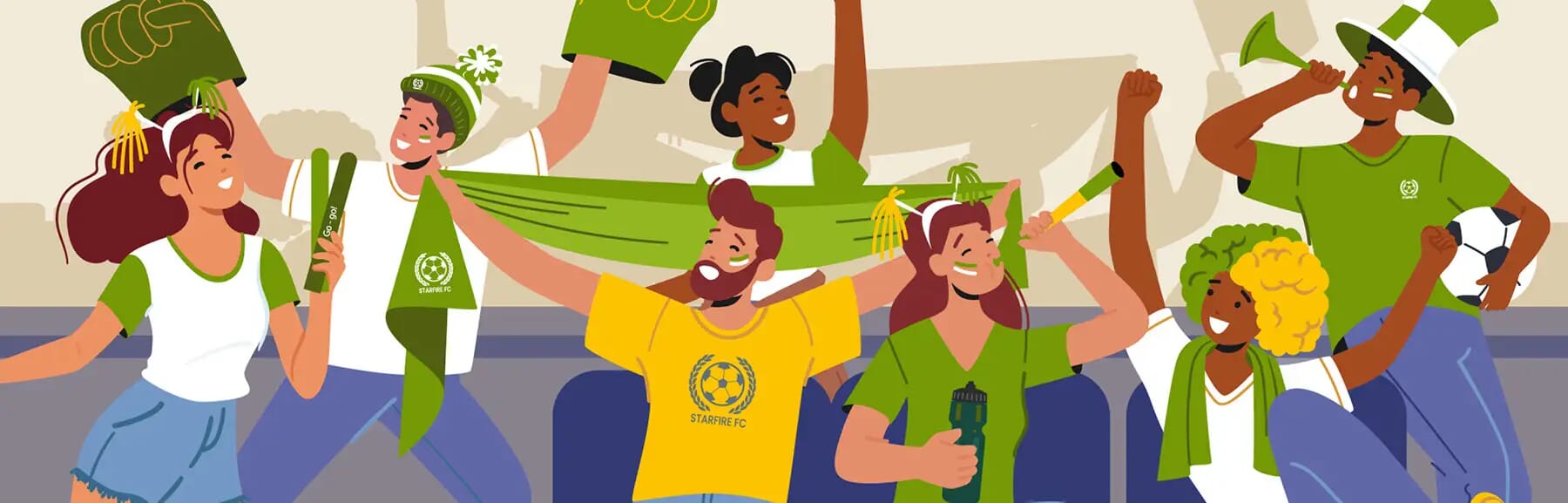 Custom swag for soccer teams and fans