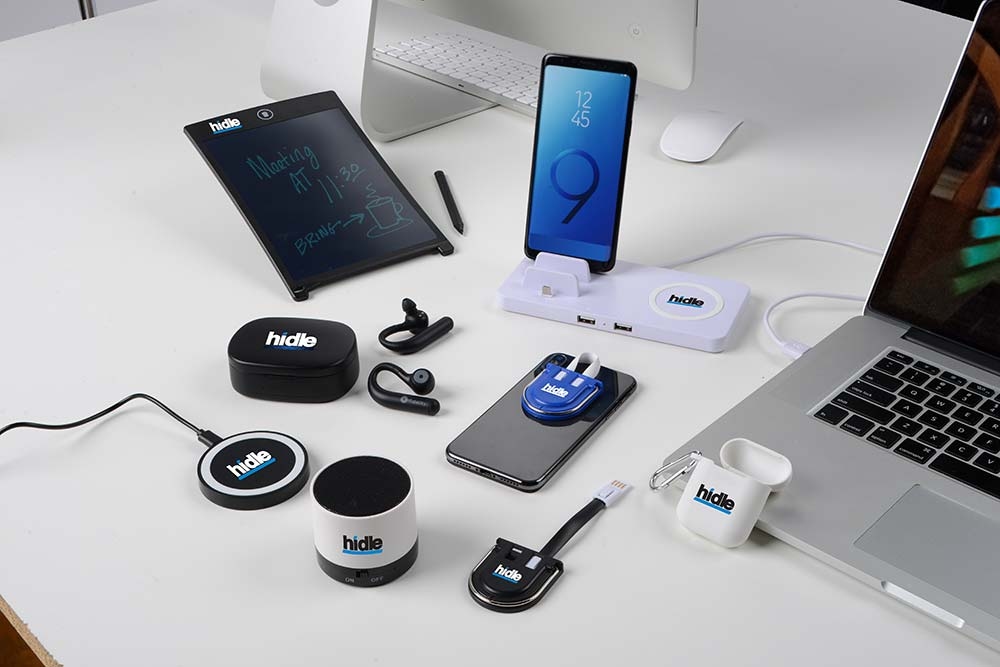 Tech Giveaways with Company Logo