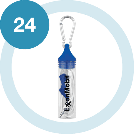 Earbuds In Case with Carabiner