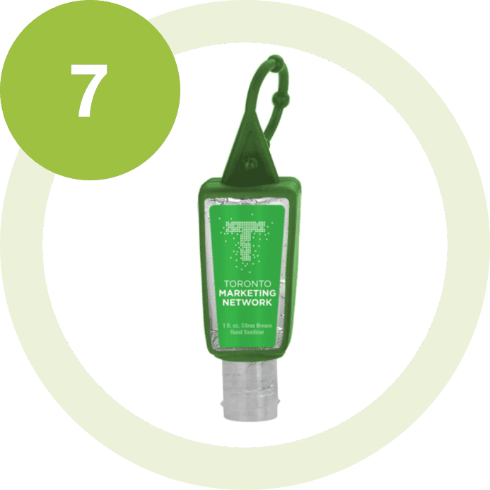 1 oz Sanitizer with Silicone Carabiner