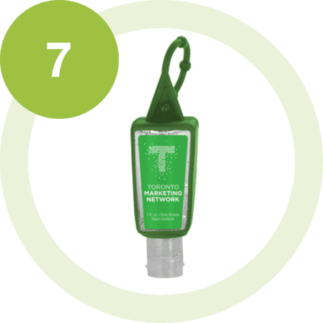 1 oz Sanitizer with Silicone Carabiner