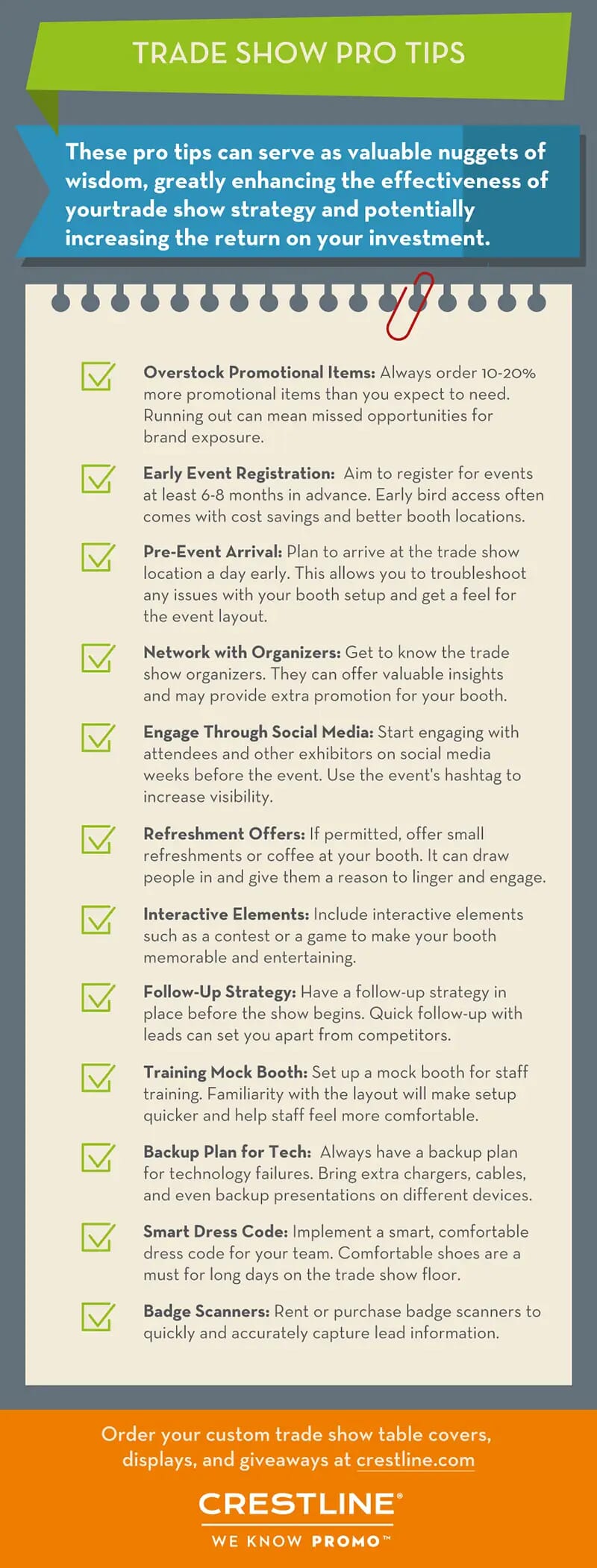 Trade Show Planning Pro Tips