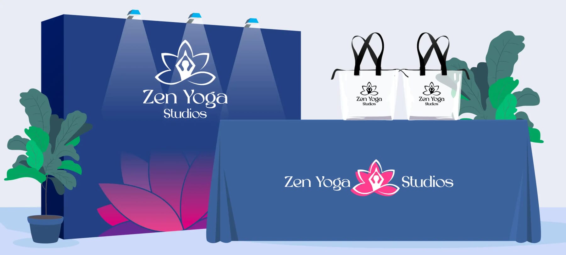 Trade Show Banner, Backdrop, and Table Ideas