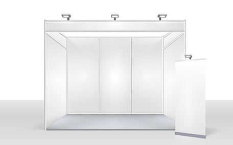 Example of a trade show inline booth