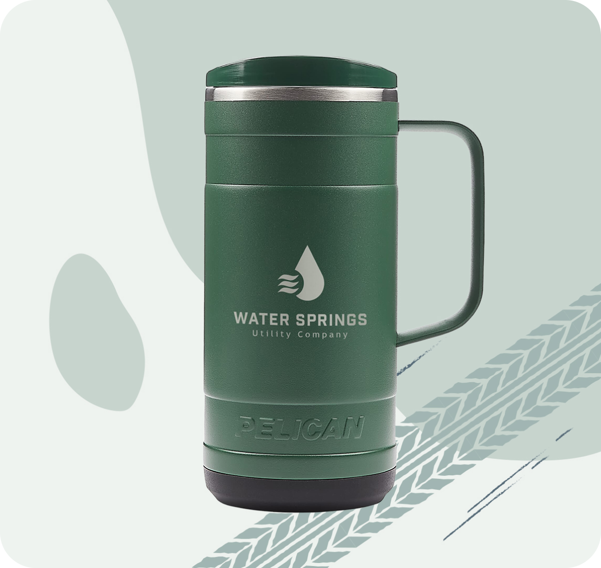 30. 18 oz Pelican Ridge™ Recycled Double Wall Stainless Steel Mug