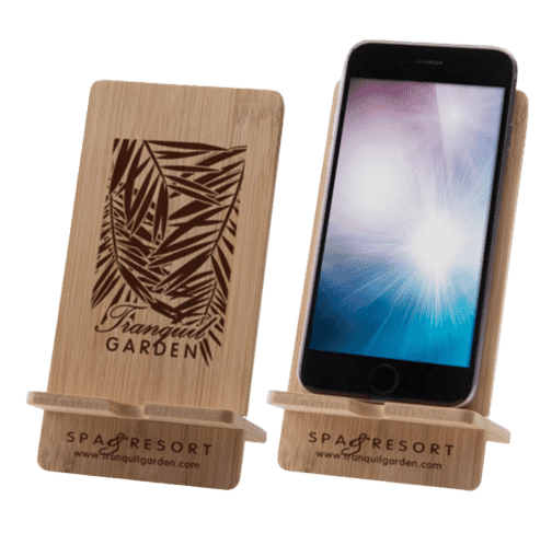 Bamboo Wood Cell Phone Stand