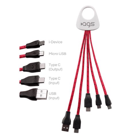 Hydra Type C Braided 3-in-2 Charging Cable