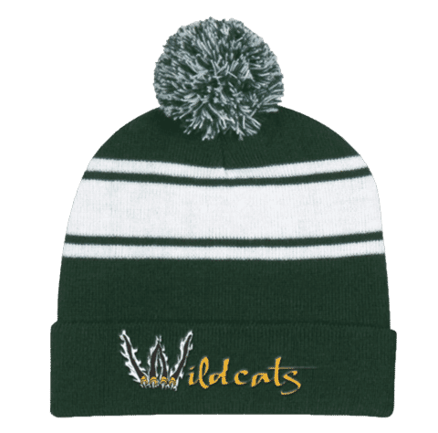 Dual Colors Top Pom Beanie