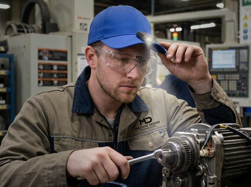 practical utility and safety swag including safety glasses and lights