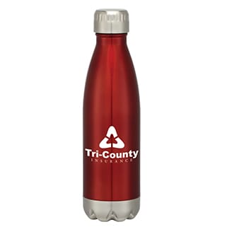 Red stainless water bottle