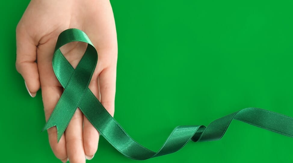 Green Color Ribbon