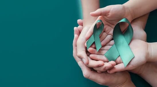 Teal Color Ribbon