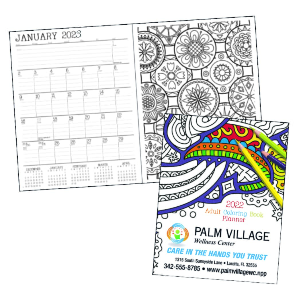 monthly planner with coloring pages