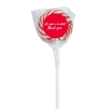 Swirl Lollipop with Round Label