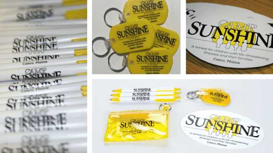 Camp Sunshine event giveaways