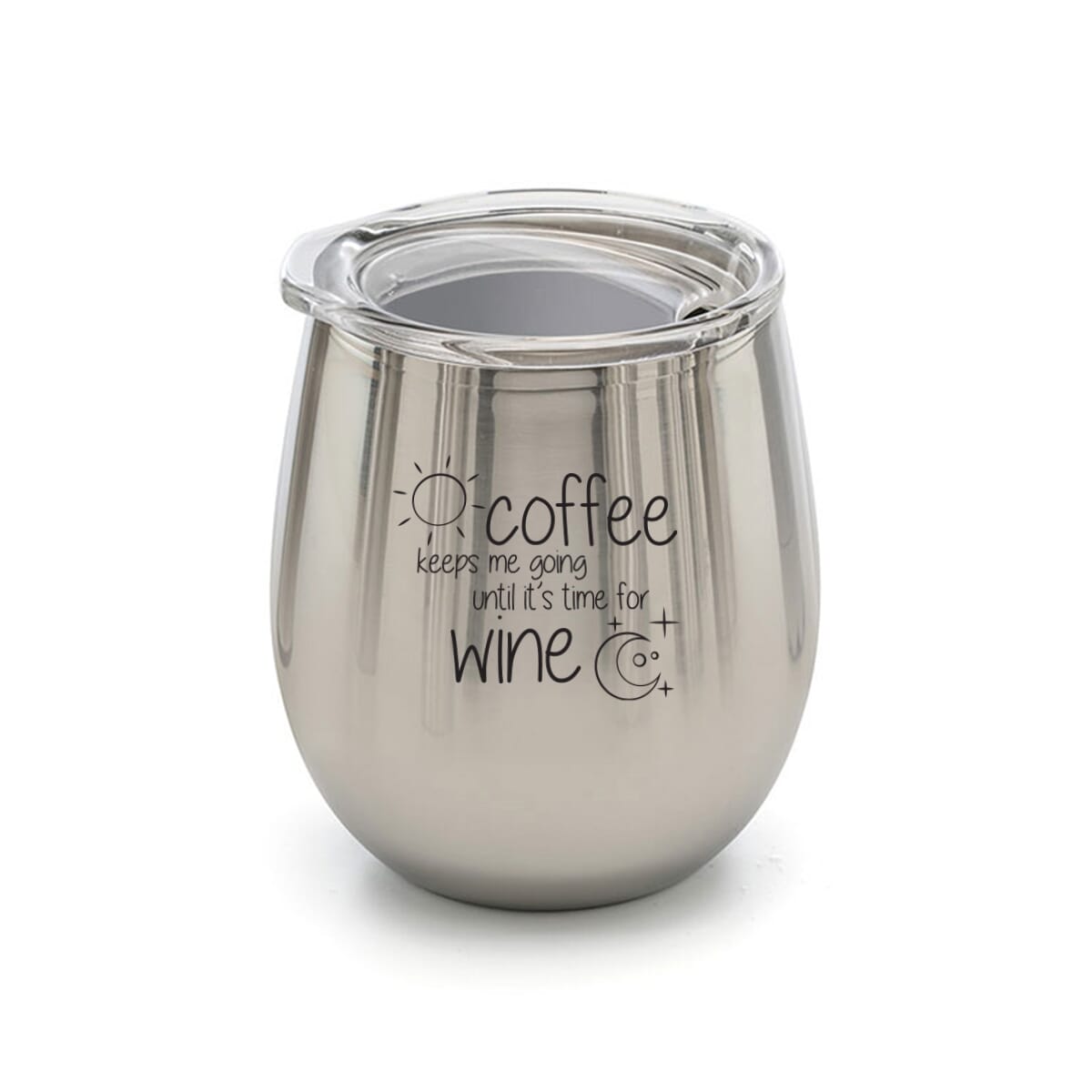 Gift For Her Funny Wine Quote Vacuum Insulated Wine Tumbler With Lid 