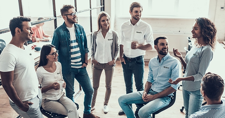 Positive work culture with corporate apparel