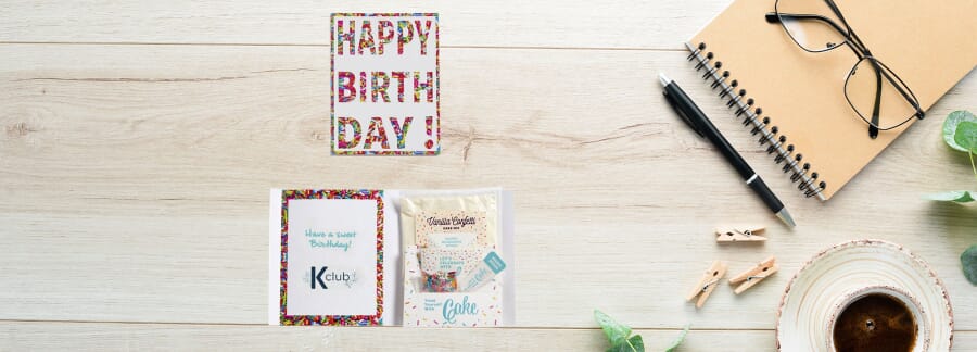 corporate card for employee birthday