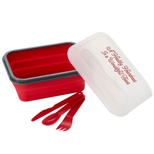 Red food container
