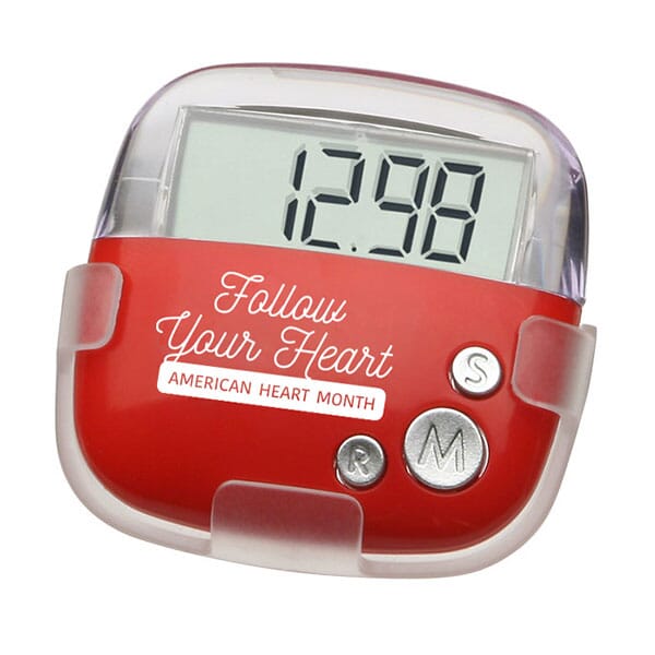 Red Pedometer