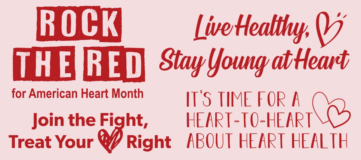 Heart Health Month Awareness Slogans