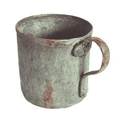 Oxidized copper mug