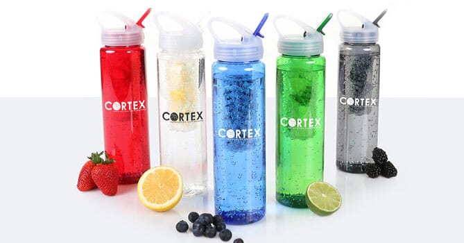 Custom fruit infuser water bottles