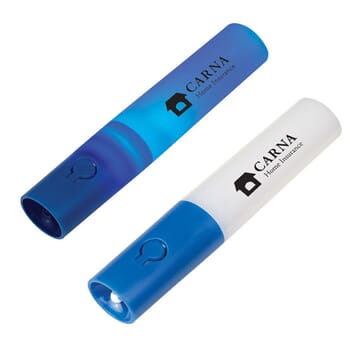 Blue LED flashlight glow stick
