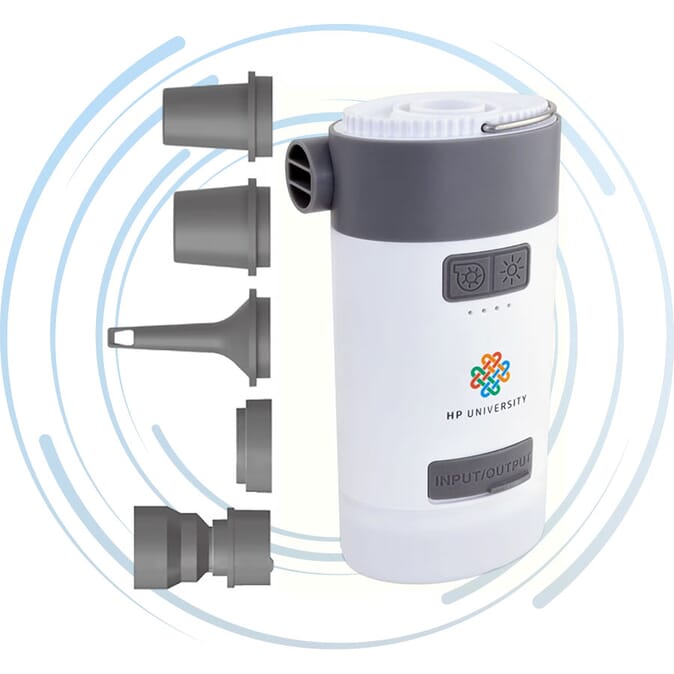 3-in-1 Air Pump Solar Charger with Camping Lamp