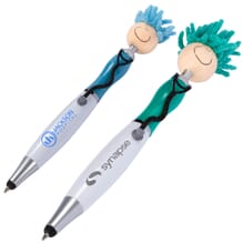Doctor and dentist smiling MopTopper pen with silly hair