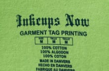 Pad print on apparel