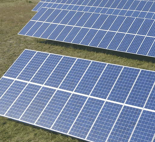 Solar panel array at Crestline's corporate office