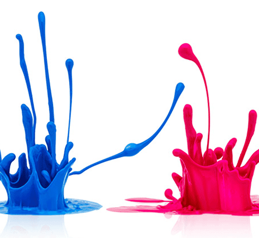 Ink splashes