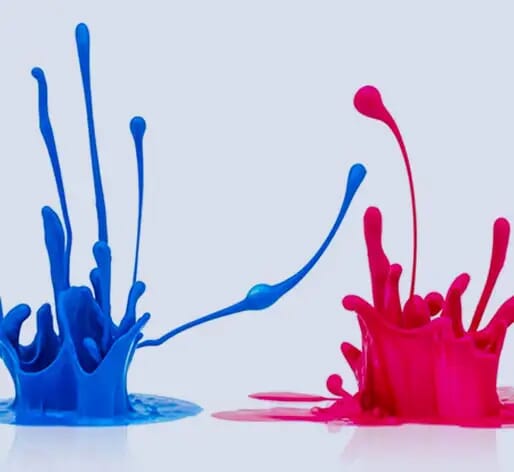 Ink splashes
