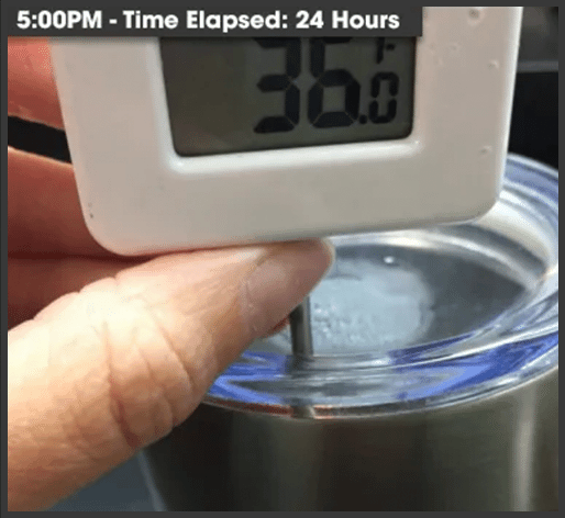 insulated tumbler testing