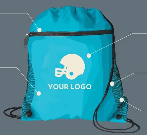 The parts of a backpack