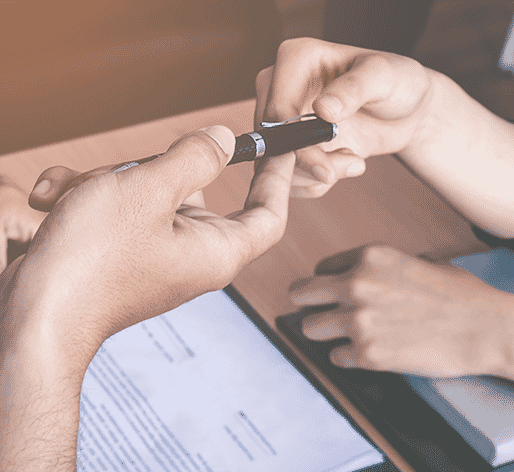 people sharing an antimicrobial pen