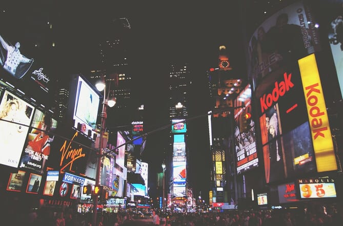 New York’s Times Square at night