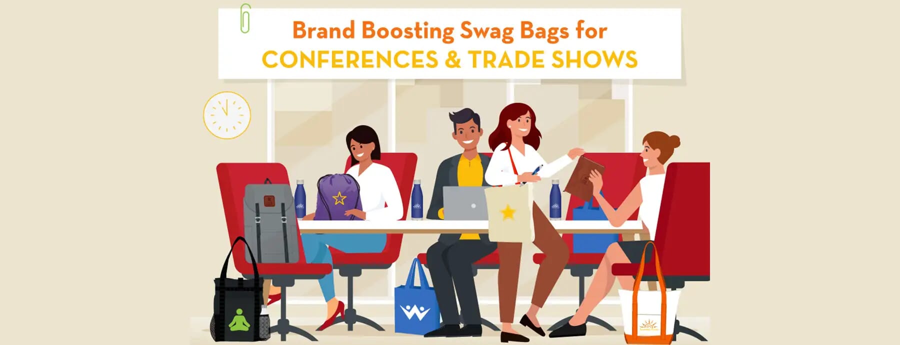 Brand boosting swag bags for conferences and trade shows