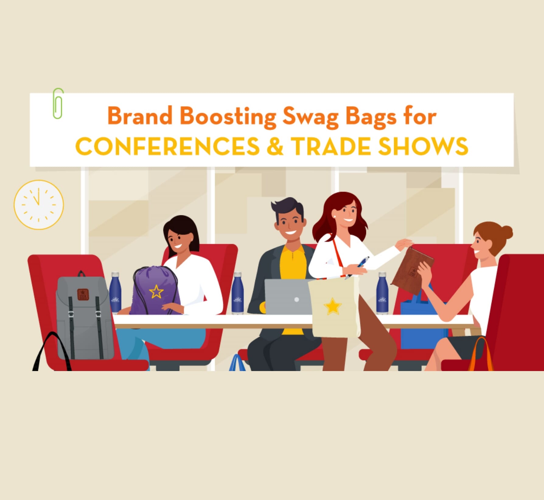 Brand boosting swag bags