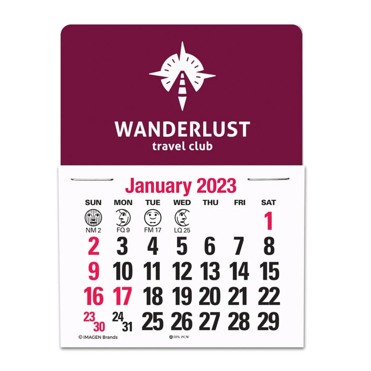 2023 mini stick-up calendar