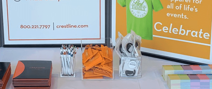 PopSockets on tradeshow table