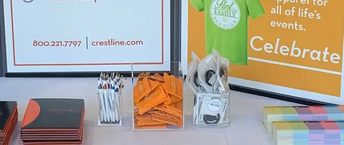 PopSockets on tradeshow table
