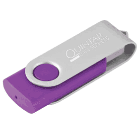 Purple fold a flash USB flash drive